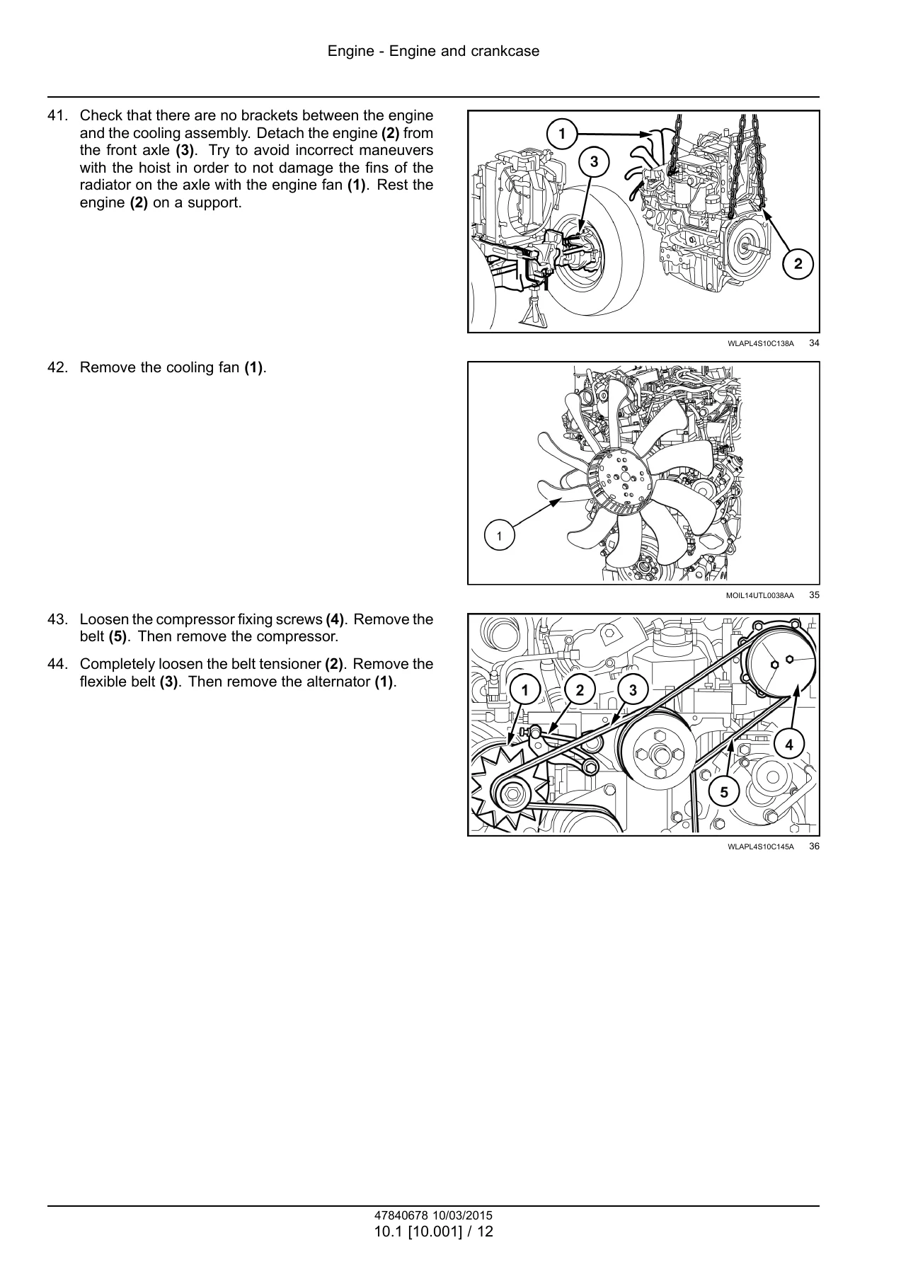 Case IH Farmall 85C 95C 105C 115C Tractor Service Manual - Hi-Lo, Mechanical and Power Shuttle Transmission - Image 3