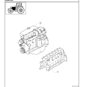 Case IH MXM120 MXM130 MXM140 MXM155 MXM175 MXM190 Tractor Parts Catalog