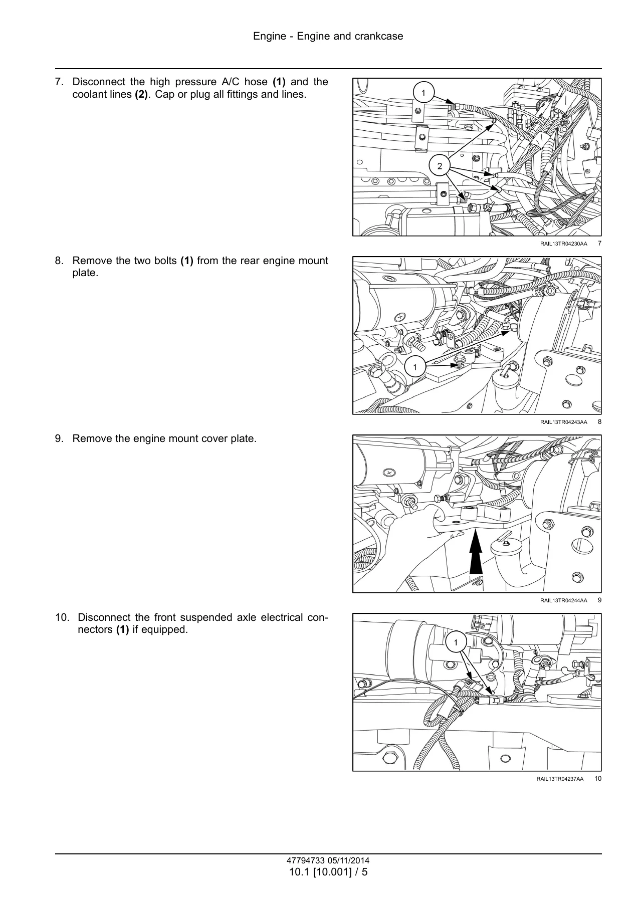 Case IH Magnum 250 280 310 340 380 CVT Tractor Service Repair Manual 2014 - Image 3