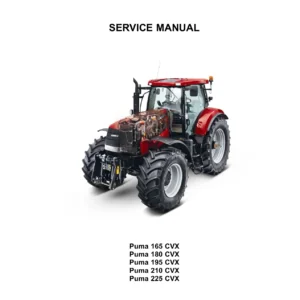 Case IH Puma 165 180 195 210 225 CVX Tractor Service Manual - 84172758A