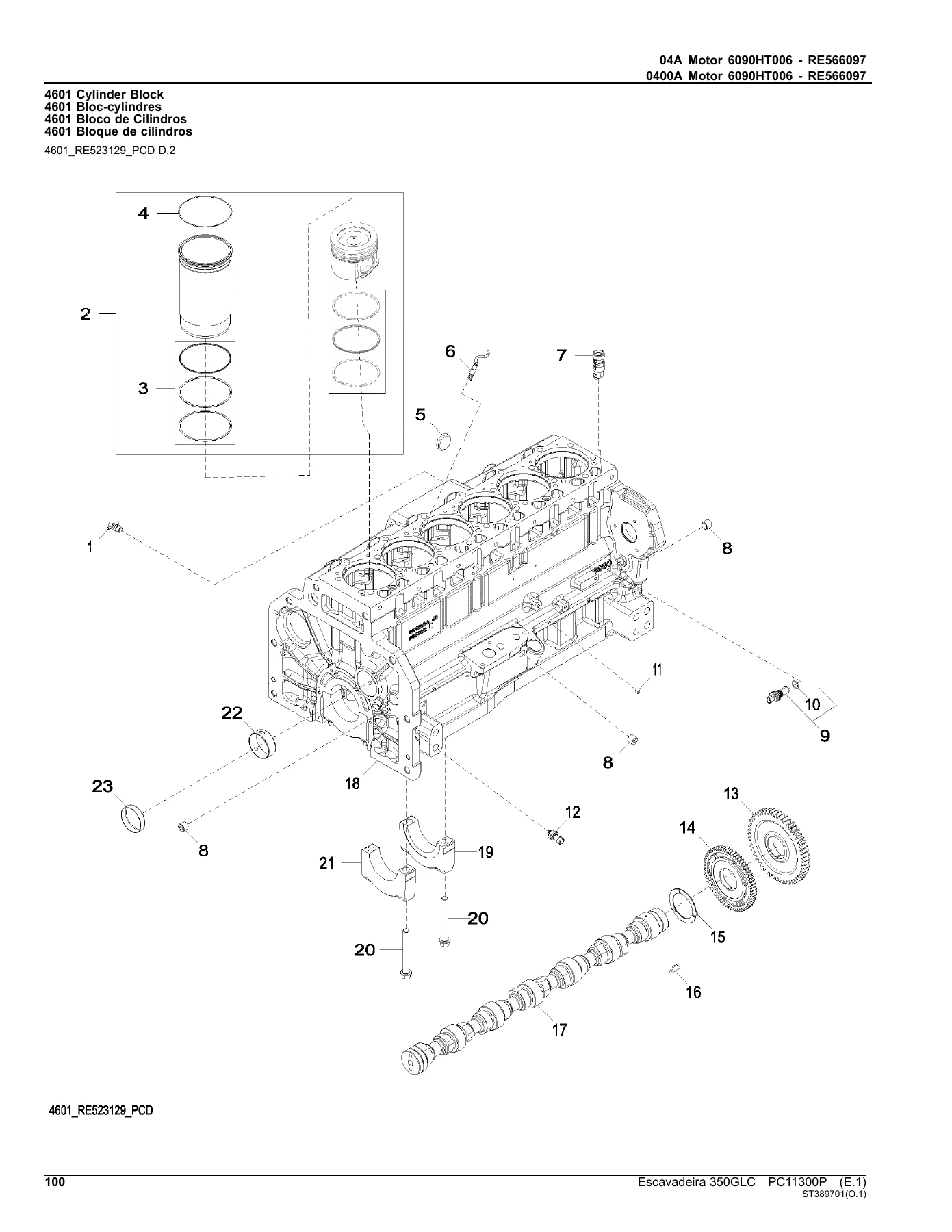 Catálogo de Peças John Deere 350GLC Escavadeira PC11300P - PDF - Image 3