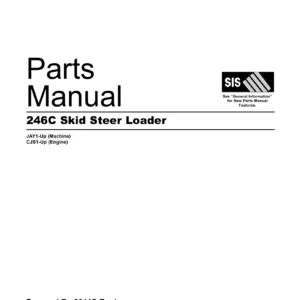 Caterpillar 246C Skid Steer Loader Parts Manual 2007 SEBP4570 – Instant PDF Download