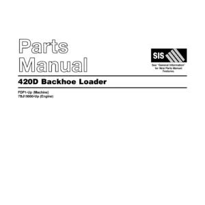 Caterpillar 420D Backhoe Loader Parts Manual 2000 SEBP3203 PDF Download