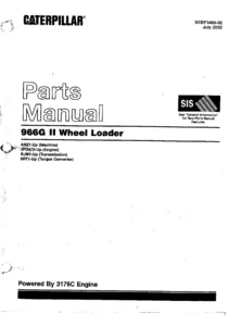 Caterpillar 966G II Wheel Loader Parts Manual - PDF Download (ANZ1-Up, 3PD472-Up, BJM1-Up, 6RT1-Up)