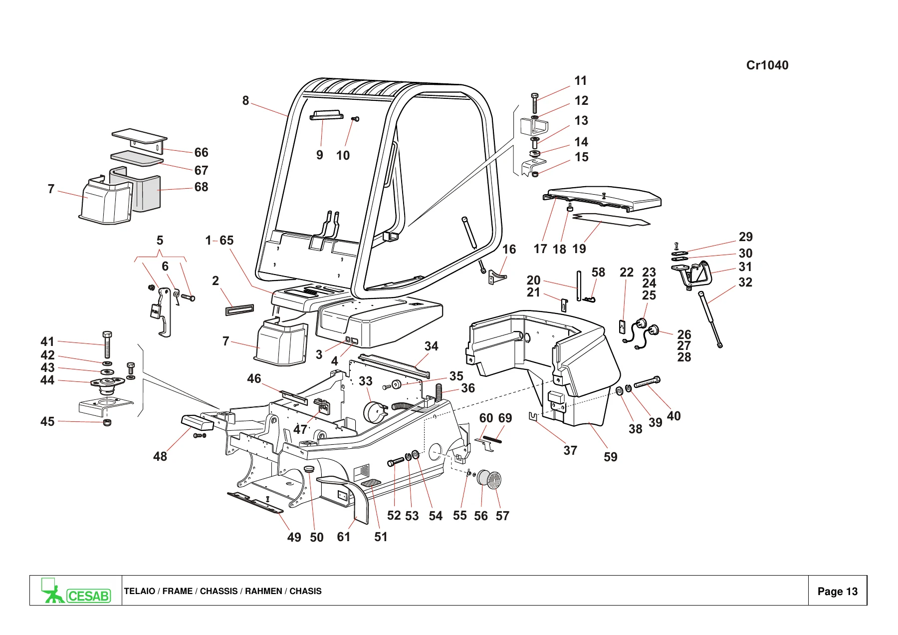 Cesab Blitz 350 AC Technology Forklift Spare Parts Catalogue 09-2003 - Serial 217485 Parts Manual PDF - Image 2