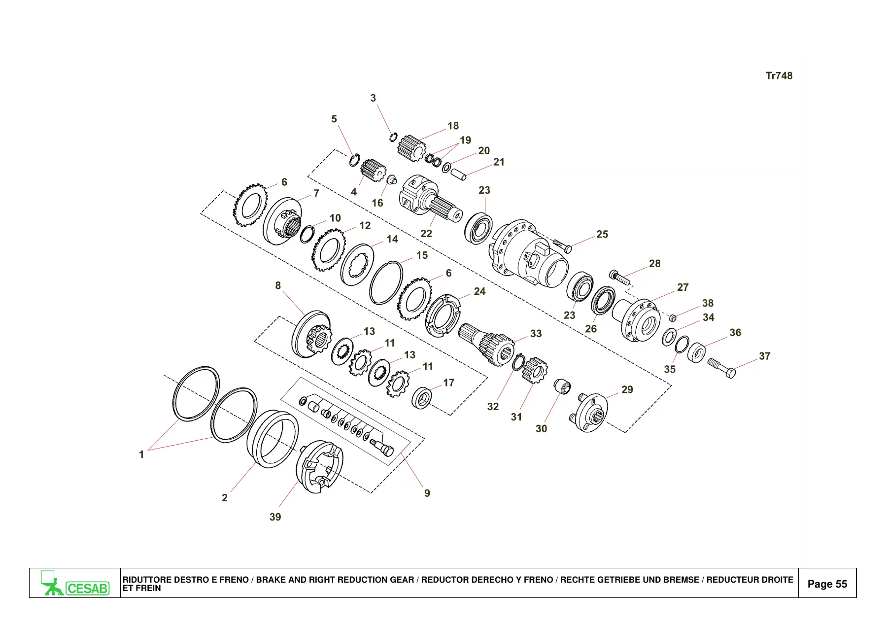Cesab Blitz 350 AC Technology Forklift Spare Parts Catalogue 09-2003 - Serial 217485 Parts Manual PDF - Image 3