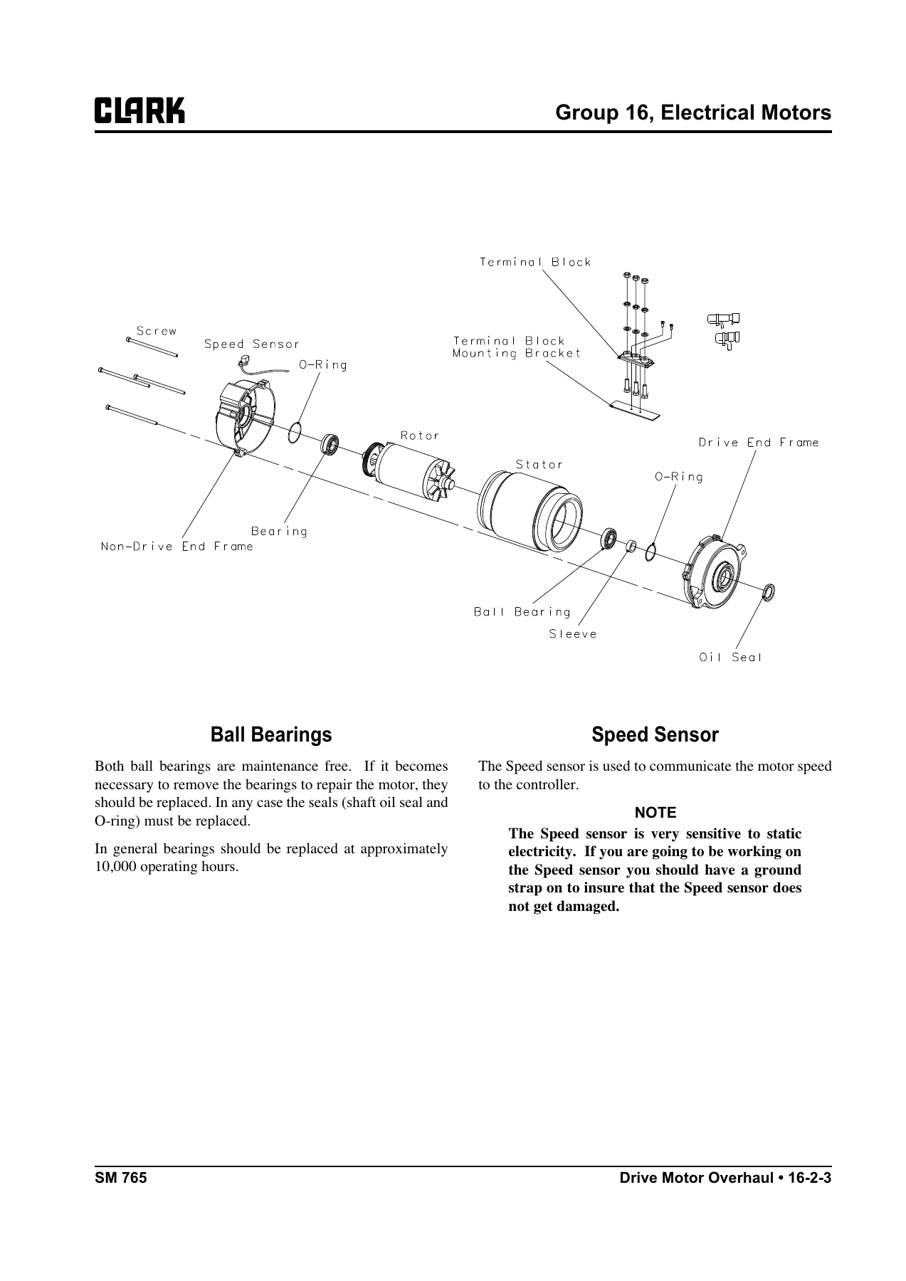 Clark GEX20 GEX25 GEX30s GEX30 GEX32 Electric Forklift Service Manual SM765 Rev 2.2 PDF - Image 2