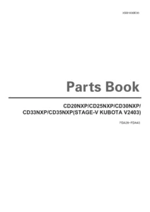 Crown CD20NXP CD25NXP CD30NXP CD33NXP CD35NXP Forklift Parts Book (Kubota V2403 Stage-V)