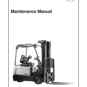 Crown SC3200 Series Forklift Maintenance Manual 812548-006 - PDF