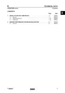 DAF CF65 CF75 CF85 Braking System Service Manual - DW23241603 Workshop Repair Guide