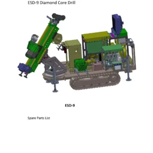 DBC Makina ESD-9 Diamond Core Drill Spare Parts List 2019 PDF Parts Catalog