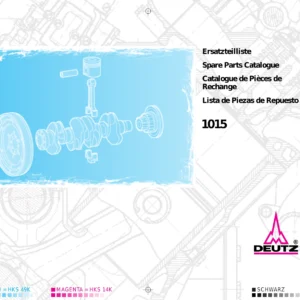 DEUTZ 1015 Diesel Engine Spare Parts Catalogue - Illustrated Parts Manual PDF