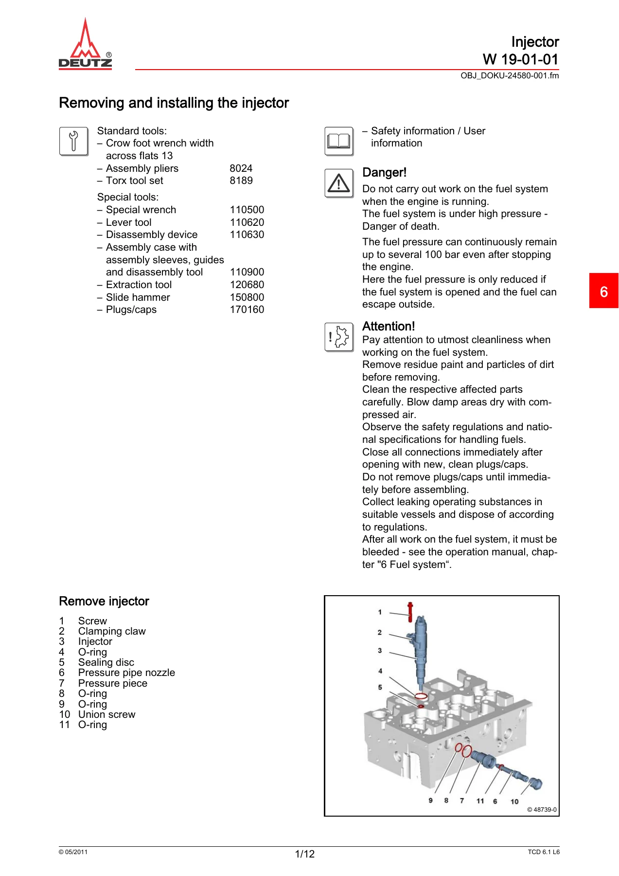 DEUTZ TCD 6.1 L6 Industry Workshop Manual 2011 — Complete Repair & Service Guide PDF - Image 3