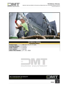DMT MW-022-44c-E-117 Mooring Winch Technical Manual (117 kN) - Order 219138 PDF