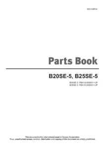 DOOSAN B20SE-5 B25SE-5 Electric Forklift Parts Book SB1248E04 - 703-Page Illustrated Parts Catalog PDF