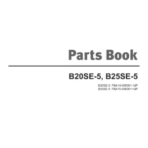 DOOSAN B20SE-5 B25SE-5 Electric Forklift Parts Book SB1248E04 - 703-Page Illustrated Parts Catalog PDF