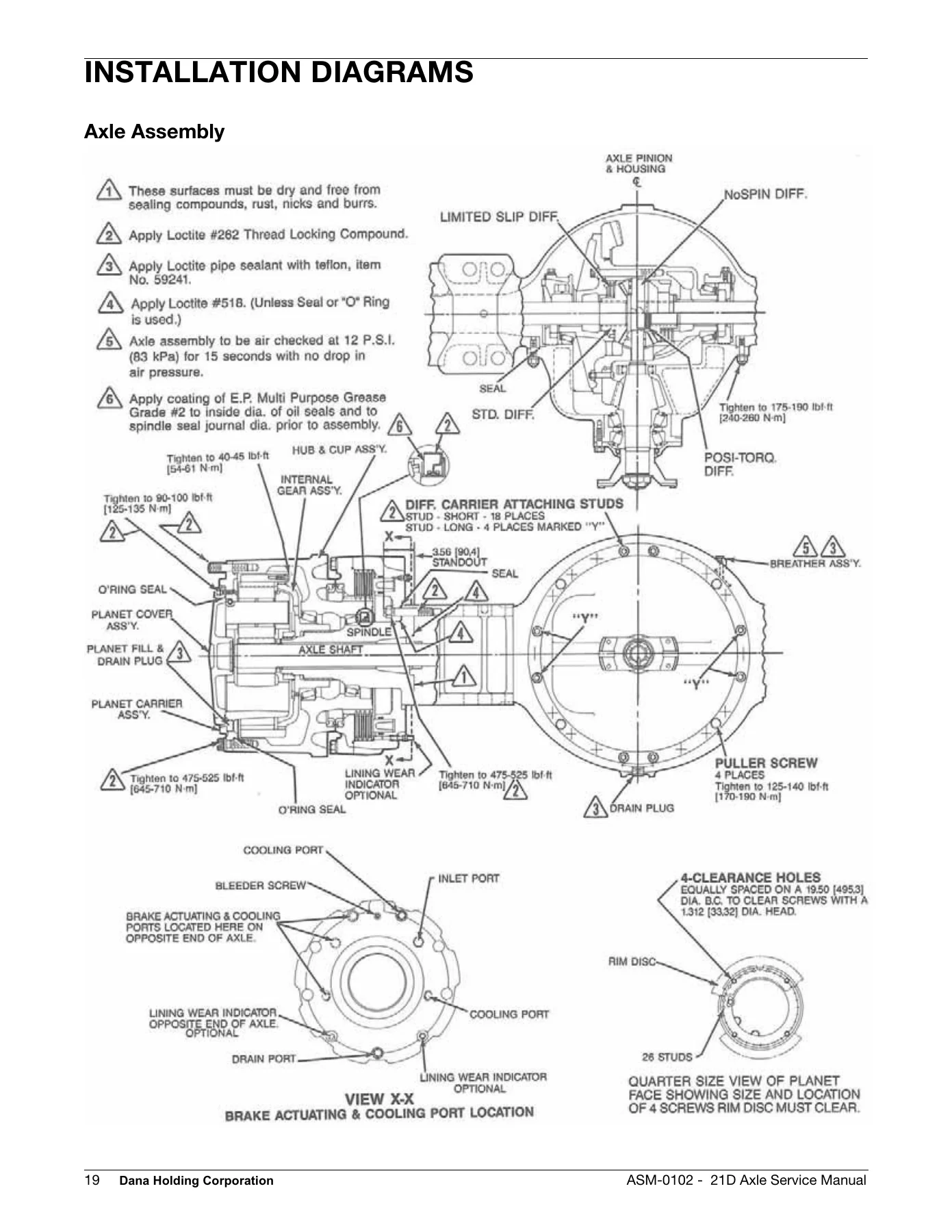 Dana Spicer 21D Heavy Planetary Rigid Industrial Axle Service Manual - ASM-0102 - Image 3