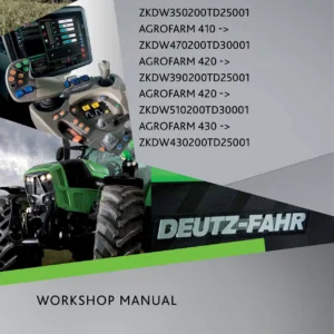 Deutz-Fahr Agrofarm 410 420 430 Workshop Manual - Complete PDF Repair & Service Guide