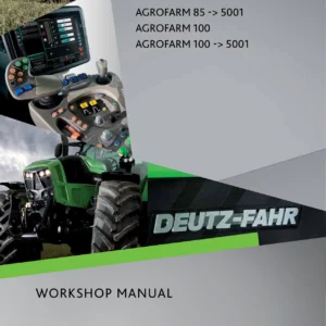 Deutz-Fahr Agrofarm 85 100 Workshop Manual PDF - Complete Service & Repair Guide