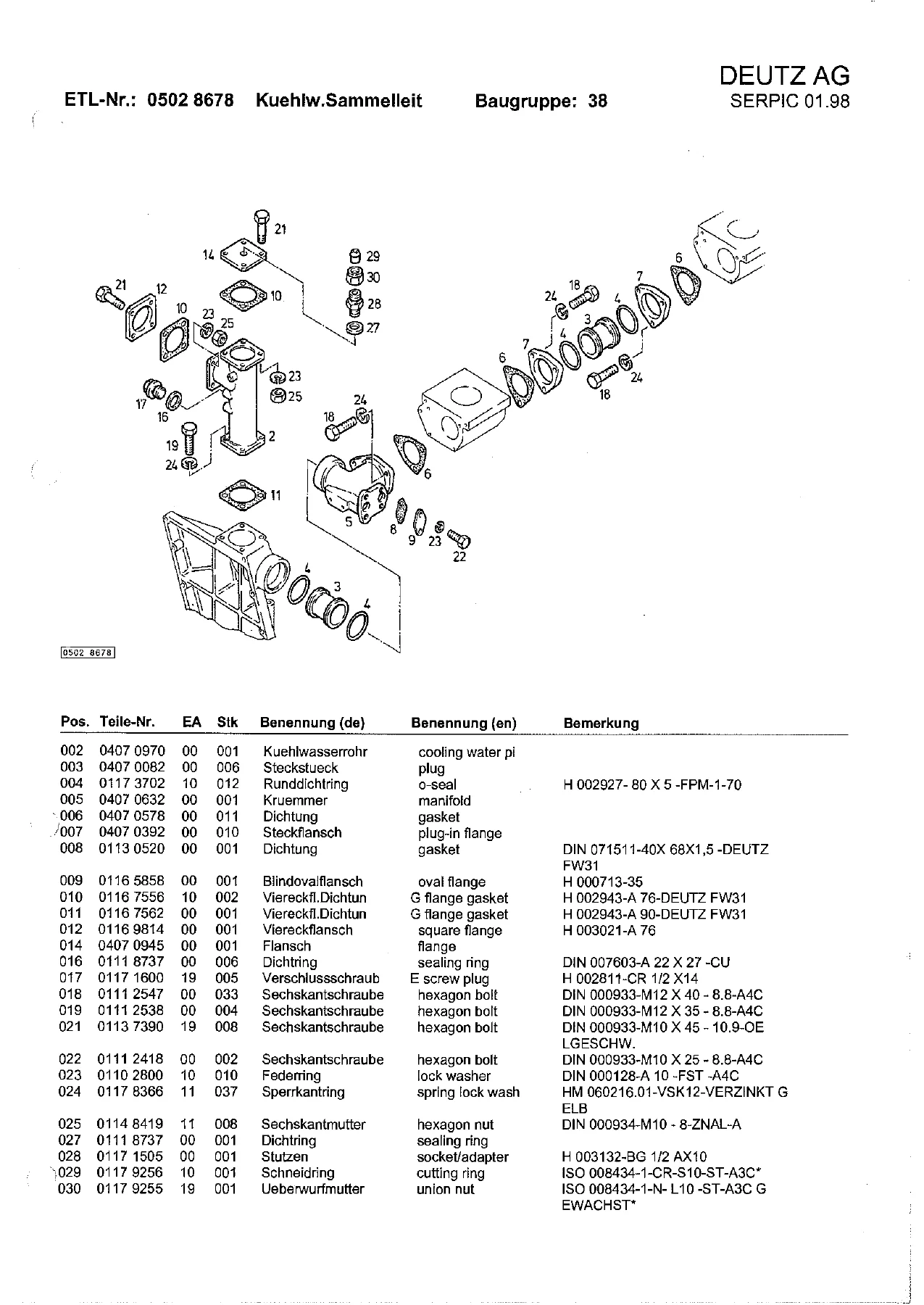 Deutz SBV6M628 Spare Parts Catalog 05379503-05 - Complete Engine Parts Manual PDF - Image 3