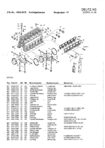 Deutz SBV6M628 Spare Parts Catalog 05379503-05 - Complete Engine Parts Manual PDF