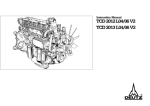 Deutz TCD 2012 L04/L06 V2 & TCD 2013 L04/L06 V2 Instruction Manual - Operator's PDF 312 1890