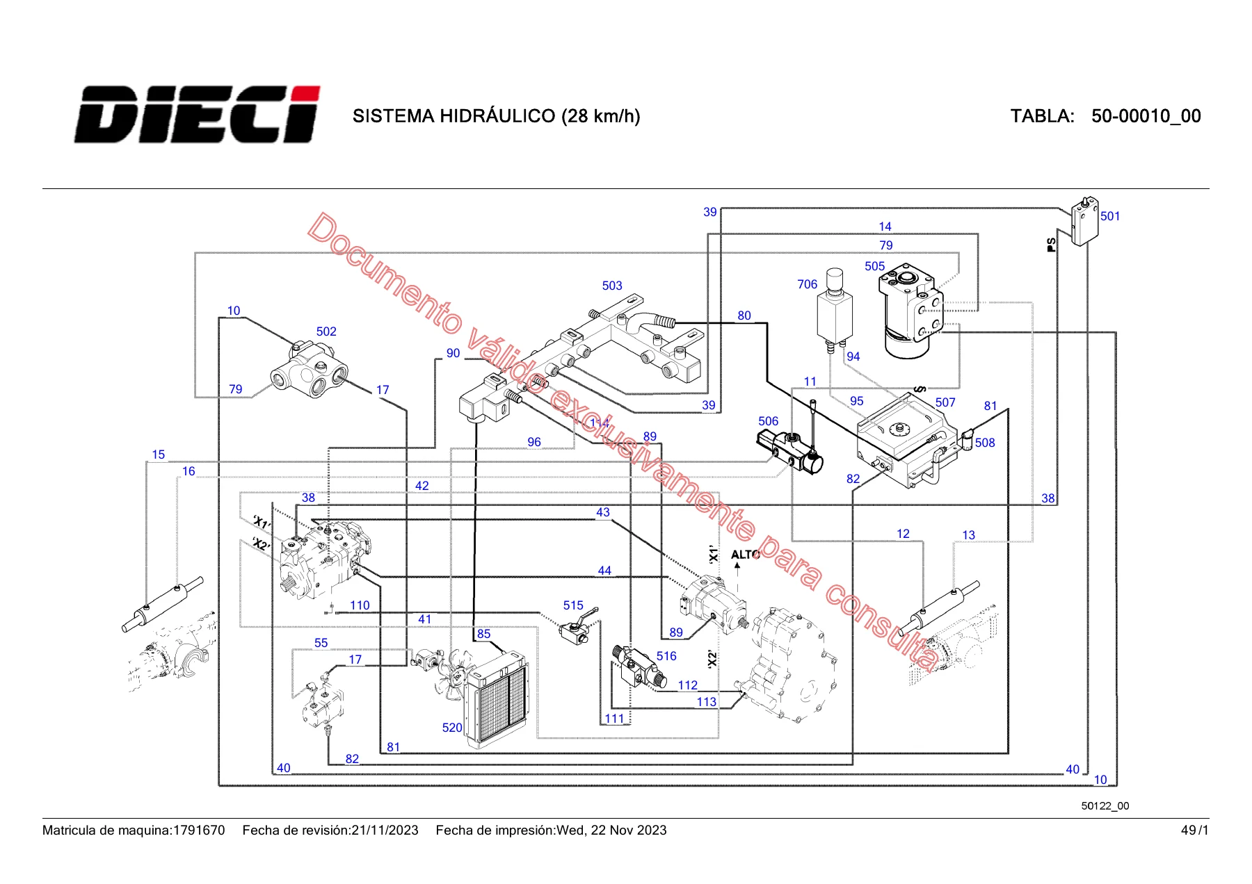 Dieci Máquina 1791670 Catálogo de Piezas Completo - Manual de Despiece y Recambios PDF - Image 2