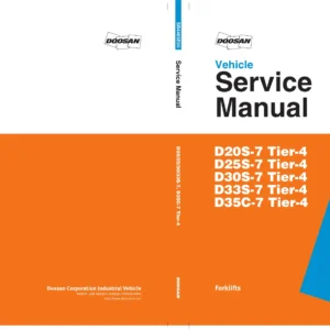 Doosan D20S-7 D25S-7 D30S-7 D33S-7 D35C-7 Tier-4 Forklift Service Manual - SB4465E00