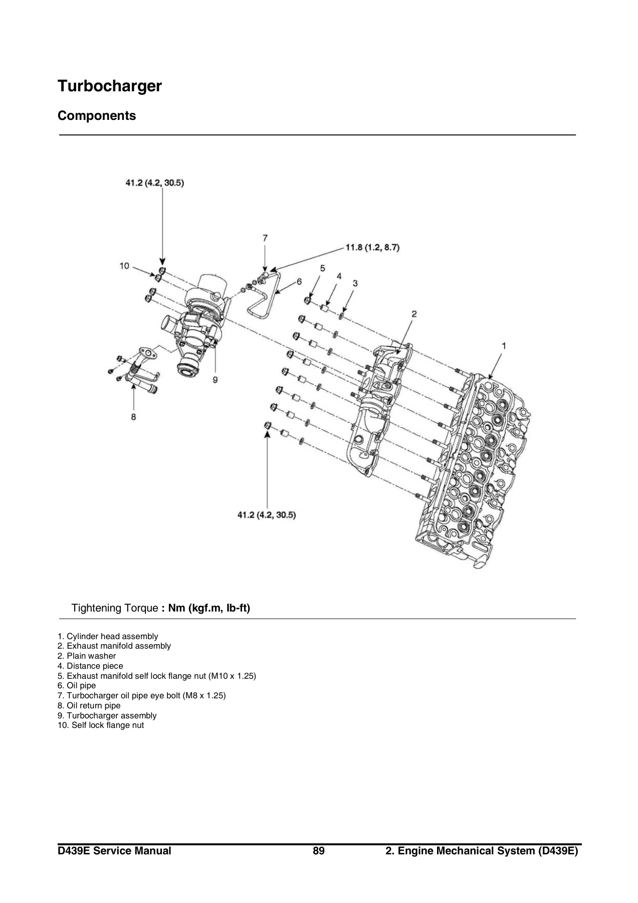 Doosan D439E Diesel Engine Service Manual SB4323E00 - D35S-5 D90S-5 Forklift Repair - Image 3