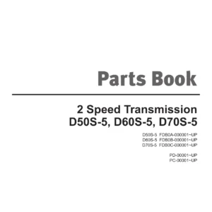 Doosan D50S-5 D60S-5 D70S-5 Forklift Parts Book SB1100E23 - PDF Parts Catalog Download