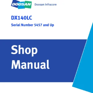 Doosan DX140LC Shop Manual K1027955AE-1 - Serial 5457 & Up Excavator Repair PDF