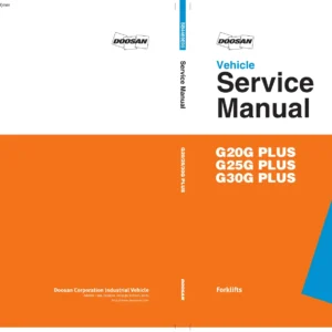 Doosan G20G G25G G30G PLUS Forklift Vehicle Service Manual - SB4469E00