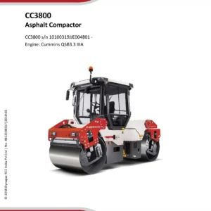 Dynapac CC3800 Tandem Roller Parts Catalogue 4812108517 - Complete Spare Parts List PDF