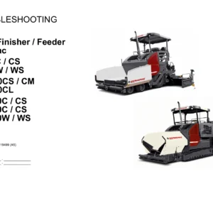 Dynapac Paver Finisher & Feeder Troubleshooting Manual - F2500C F2500W MF2500CS SD2500C SD2550C SD2500W Fault Code PDF 4812019499