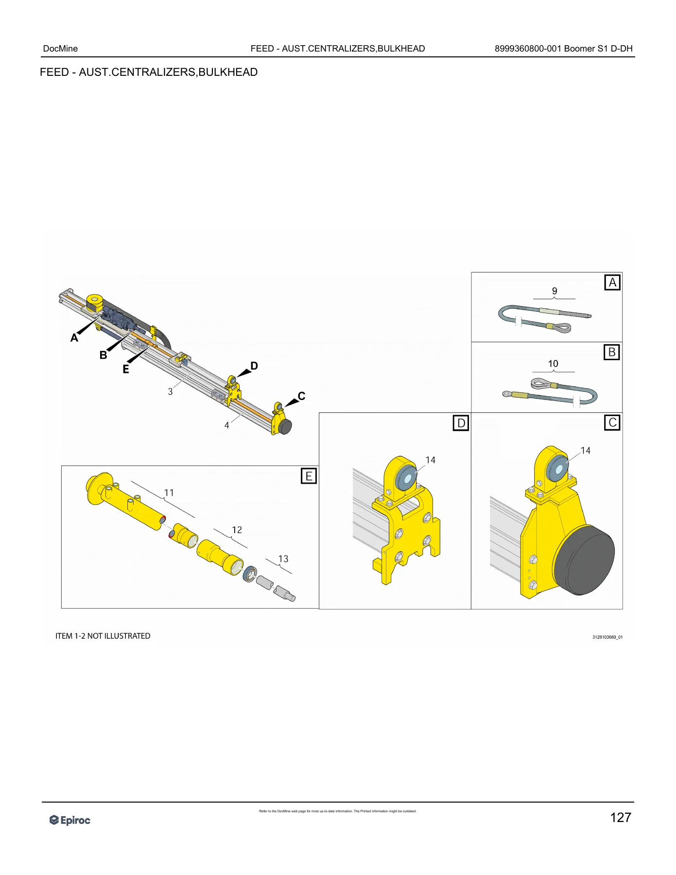 Epiroc Boomer S1 D-DH Spare Parts Catalog 8999360800-001 - PDF Download - Image 3