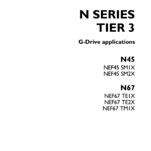 FPT Iveco N45 N67 Tier 3 G-Drive NEF45 NEF67 Engine Technical & Repair Manual