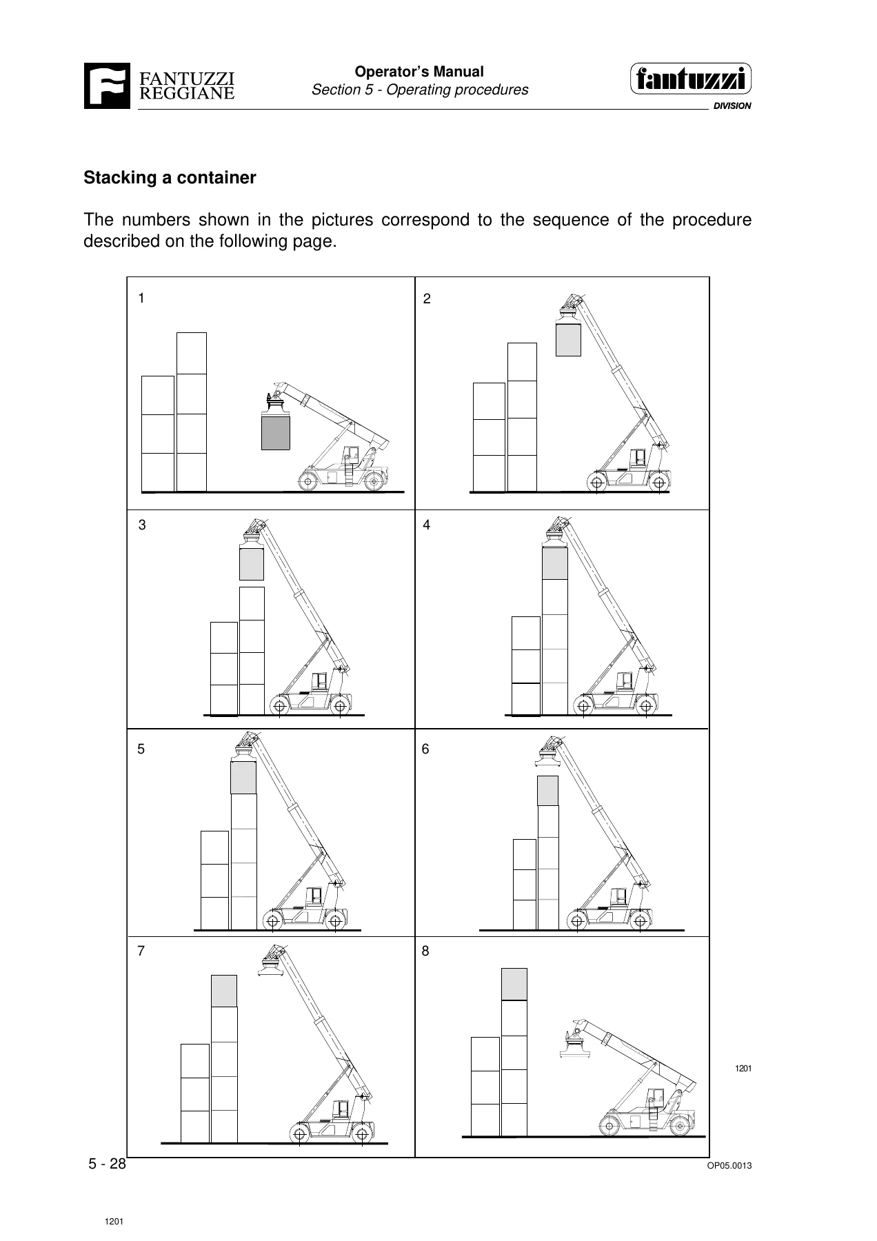 Fantuzzi Reggiane CS 45 KM Container Stacker Operator & Maintenance Manual - Image 3