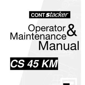 Fantuzzi Reggiane CS 45 KM Container Stacker Operator & Maintenance Manual