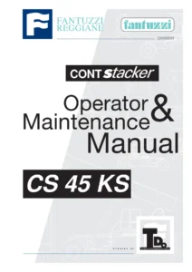 Fantuzzi Reggiane CS 45 KS Container Stacker Operator & Maintenance Manual