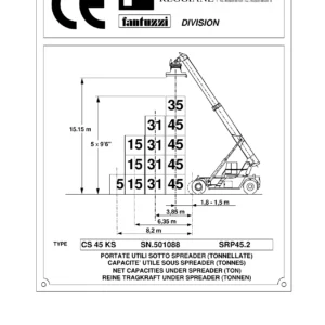 Fantuzzi Reggiane CS 45 KS Container Stacker Operator and Maintenance Manual