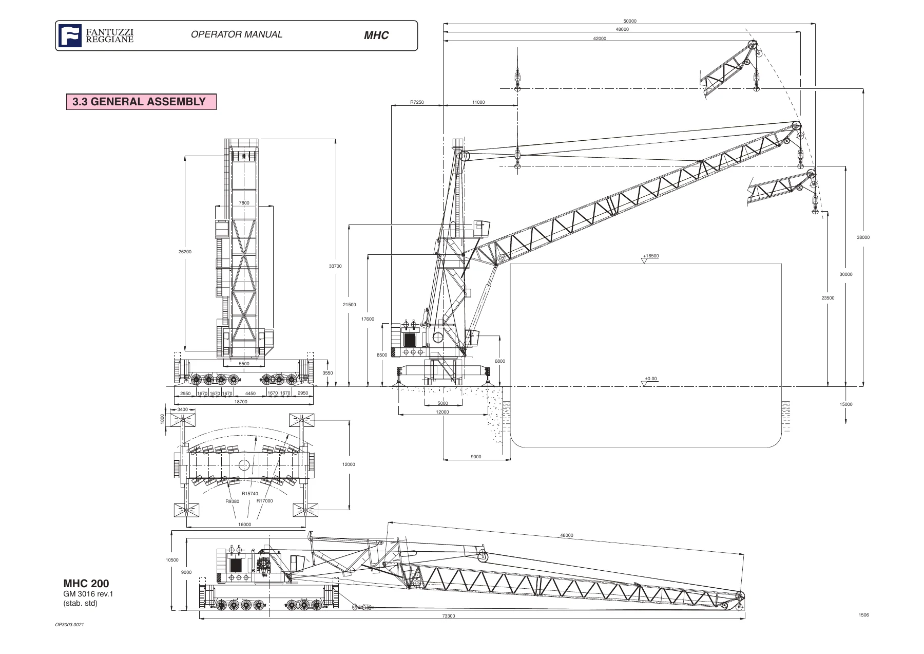 Fantuzzi Reggiane MHC 200 Mobile Harbour Crane Operator, Maintenance & Spare Parts Manual Collection โ Serial 44212 - Image 2