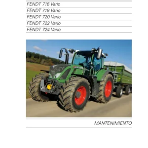 Fendt 714 716 718 720 722 724 Vario Manual de Mantenimiento y Servicio en Español - Descarga PDF