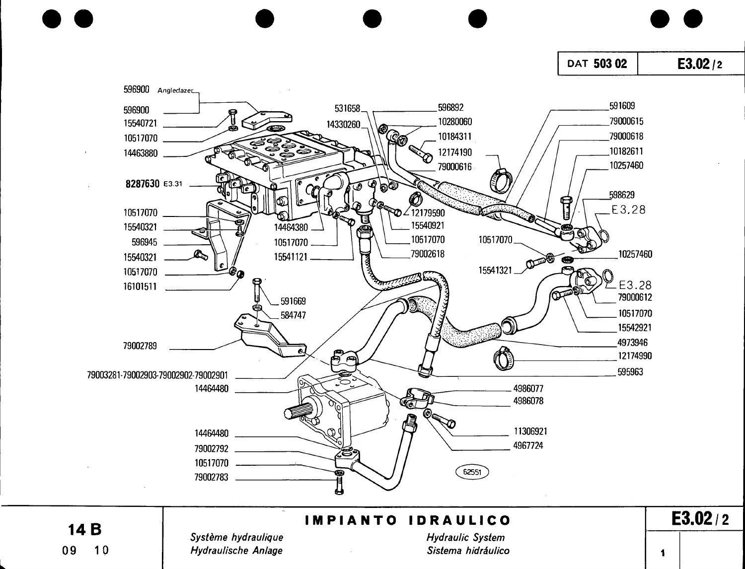 Fiat Allis AD-BD14B 14B Crawler Tractor Parts Catalog PDF - Cab, Engine, Hydraulic & Fuel Systems - Image 3