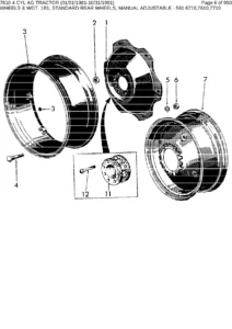Ford 7610 4 Cyl AG Tractor Parts Catalogue 1981-1991 PDF Download