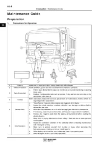 Foton Auman Heavy Truck Repair Manual - WP10, WP12 & WD615 Systems PDF