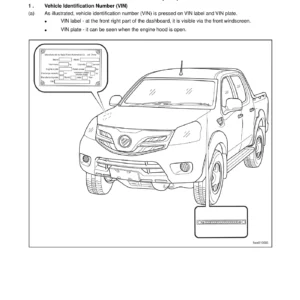 Foton Tunland & Pika Service Repair Manual 2011 (FTSM-201110 Volume 1) - PDF Download