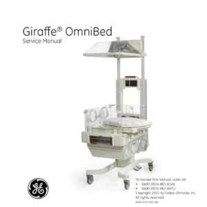 GE Giraffe OmniBed Service Manual Rev 106 - 6600-0343-000 PDF Repair & Troubleshooting Guide