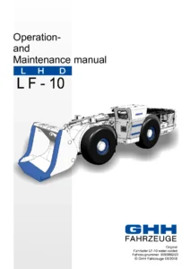 GHH Fahrzeuge LF-10 LF-10.2 Loader Operation and Maintenance Manual - 2018 PDF