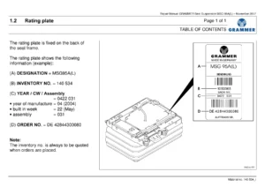 GRAMMER MSG 95A(L) Seat Suspension Repair Manual 2007 - Instant PDF Download