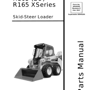 Gehl R165, R165 (EU) & R165 X-Series Skid-Steer Loader Parts Manual 2017 - PDF